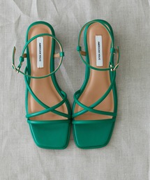 AMERICAN HOLIC | スクエアトゥチューブストラップヒールサンダル(サンダル)