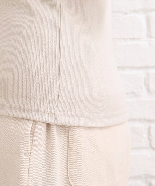 SHOO・LA・RUE（シューラルー）の「◆スパンテレコベーシックタンクトップ（タンクトップ・レディース・ナチュラル/ブラック/ベージュ・03/02）」の9枚目の写真