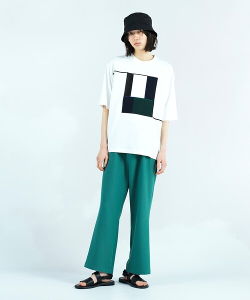 tk.TAKEO KIKUCHI（ティーケータケオキクチ）の「◆ジオメエンブロアマウントカットソー（Tシャツ/カットソー・メンズ・ブラック/オフホワイト・02/03）」の14枚目の写真