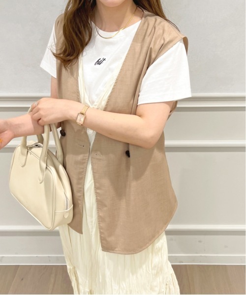 apres jour(アプレジュール)の「クリンクルキャミワンピース【ZOZOTOWN限定アイテム】(ワンピース・レディース・ブラック/アイボリー/ライトベージュ・X-LARGE/フリー)」の4枚目の写真