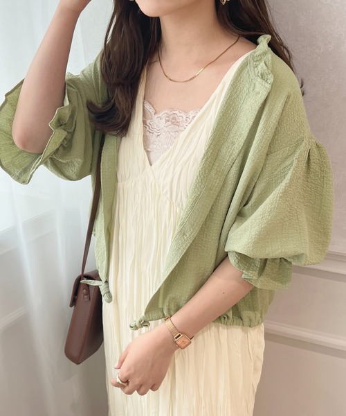 apres jour(アプレジュール)の「クリンクルキャミワンピース【ZOZOTOWN限定アイテム】(ワンピース・レディース・ブラック/アイボリー/ライトベージュ・X-LARGE/フリー)」の8枚目の写真