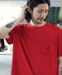 NAUTICA / ノーティカ ANCHOR POCKET DECK TEE - PIECED DYED クルーネック 半袖 Tシャツ