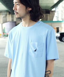 NAUTICA / ノーティカ  ANCHOR POCKET DECK TEE - PIECED DYED クルーネック 半袖 Tシャツ