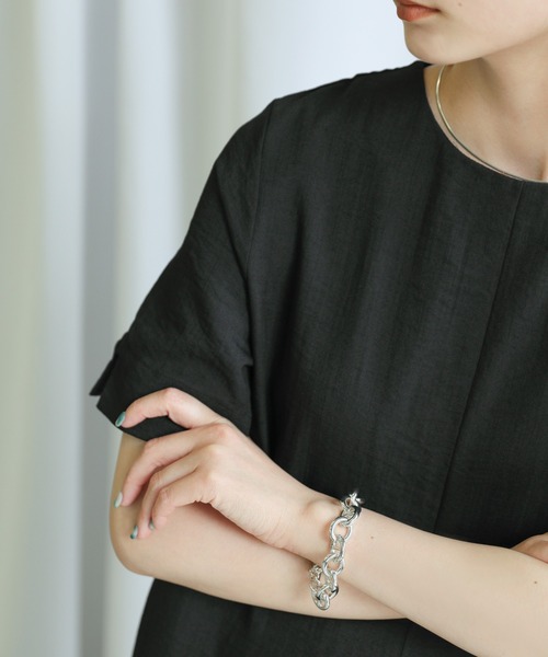 select MOCA（セレクトモカ）の「メタルチェーンブレスレット（ブレスレット・レディース・シルバー/ゴールド・FREE）」の9枚目の写真