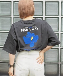 tiptop（ティップトップ）の「フラワープリントT（Tシャツ/カットソー）」