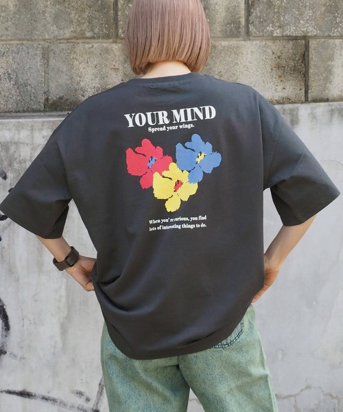 tiptop(ティップトップ)の「フラワープリントT(Tシャツ/カットソー・レディース・ブラック/オフホワイト/ホワイト系その他/ブラック系その他・FREE)」の4枚目の写真