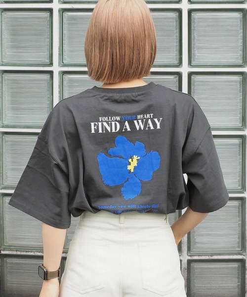 tiptop(ティップトップ)の「フラワープリントT(Tシャツ/カットソー・レディース・ブラック/オフホワイト/ホワイト系その他/ブラック系その他・FREE)」の16枚目の写真