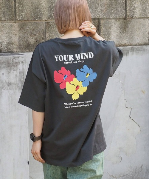 tiptop(ティップトップ)の「フラワープリントT(Tシャツ/カットソー・レディース・ブラック/オフホワイト/ホワイト系その他/ブラック系その他・FREE)」の19枚目の写真