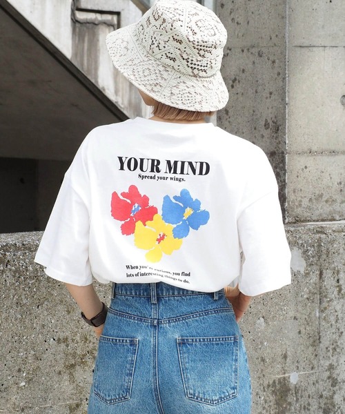 tiptop(ティップトップ)の「フラワープリントT(Tシャツ/カットソー・レディース・ブラック/オフホワイト/ホワイト系その他/ブラック系その他・FREE)」の12枚目の写真