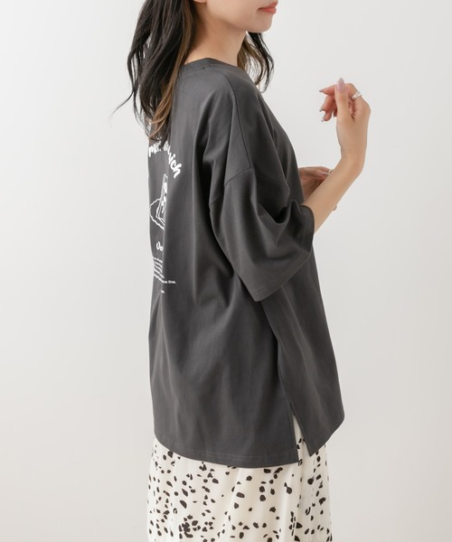 OLIVE des OLIVE（オリーブデオリーブ）の「フルーツサンドTシャツ（Tシャツ/カットソー・レディース・オフホワイト/ピンク/イエロー/スミクロ・FREE）」の22枚目の写真