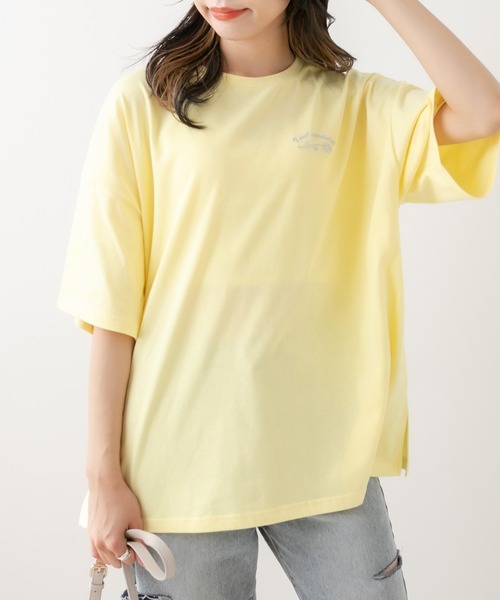 OLIVE des OLIVE（オリーブデオリーブ）の「フルーツサンドTシャツ（Tシャツ/カットソー・レディース・オフホワイト/ピンク/イエロー/スミクロ・FREE）」の14枚目の写真