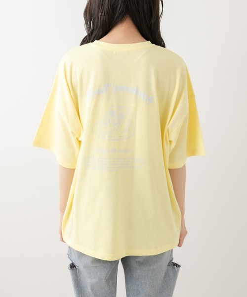 OLIVE des OLIVE（オリーブデオリーブ）の「フルーツサンドTシャツ（Tシャツ/カットソー・レディース・オフホワイト/ピンク/イエロー/スミクロ・FREE）」の8枚目の写真