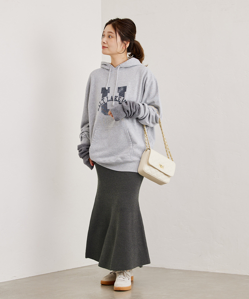 JOURNAL STANDARD(ジャーナルスタンダード)の「フェードロゴフーディー(パーカー・レディース・ブラック系その他/グレー系その他/ネイビー・FREE)」の8枚目の写真