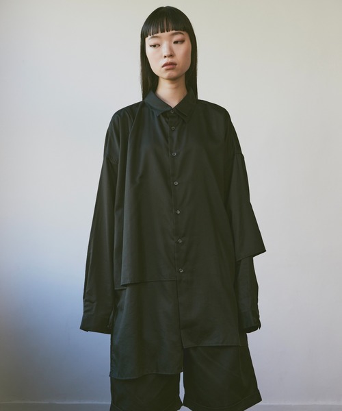 Utusiyo（ウツシヨ）の「layered shirt 偏愛（シャツ/ブラウス）」 - WEAR