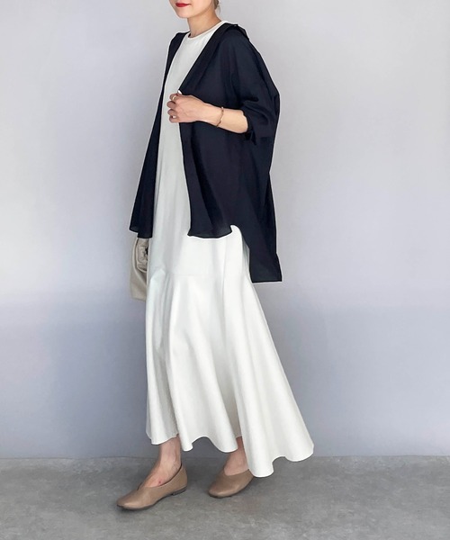 PICCIN（ピッチン）の「シースルービッグシャツ（シャツ/ブラウス・レディース・ホワイト/ネイビー/イエロー・M）」の22枚目の写真