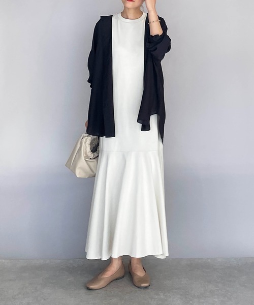 PICCIN（ピッチン）の「シースルービッグシャツ（シャツ/ブラウス・レディース・ホワイト/ネイビー/イエロー・M）」の19枚目の写真