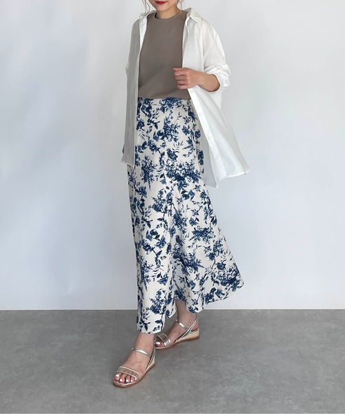 PICCIN（ピッチン）の「シースルービッグシャツ（シャツ/ブラウス・レディース・ホワイト/ネイビー/イエロー・M）」の12枚目の写真