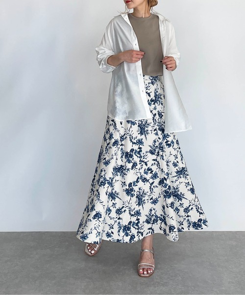 PICCIN（ピッチン）の「シースルービッグシャツ（シャツ/ブラウス・レディース・ホワイト/ネイビー/イエロー・M）」の9枚目の写真