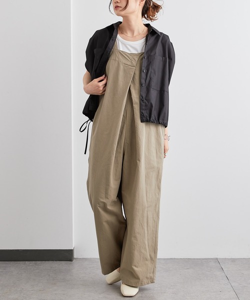 PUAL CE CIN（ピュアルセシン）の「【Du noir】タイプライターベスト風ブラウス（ベスト・レディース・ホワイト/ブラック/カーキ・FREE）」の16枚目の写真