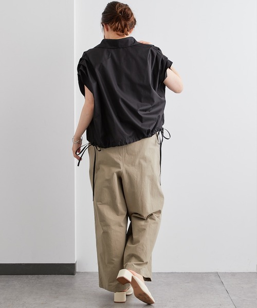 PUAL CE CIN（ピュアルセシン）の「【Du noir】タイプライターベスト風ブラウス（ベスト・レディース・ホワイト/ブラック/カーキ・FREE）」の17枚目の写真