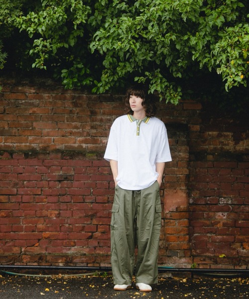 BROKEN BASE（ブロークンベース）の「カーゴポケットバルーンパンツ（カーゴパンツ・メンズ・ブラック/オリーブ・MEDIUM/LARGE）」の5枚目の写真