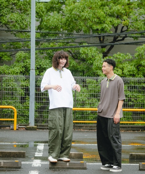 BROKEN BASE（ブロークンベース）の「カーゴポケットバルーンパンツ（カーゴパンツ・メンズ・ブラック/オリーブ・MEDIUM/LARGE）」の4枚目の写真