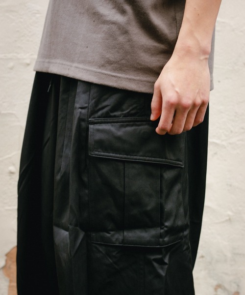 BROKEN BASE（ブロークンベース）の「カーゴポケットバルーンパンツ（カーゴパンツ・メンズ・ブラック/オリーブ・MEDIUM/LARGE）」の13枚目の写真