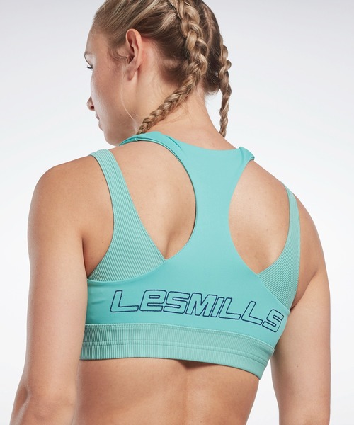 Reebok（リーボック）の「レズミルズR リブ クロップド タンク トップ  / Les MillsR Rib Cropped Tank Top （タンクトップ・レディース・ブルー・SMALL/MEDIUM/X-LARGE/X-SMALL/LARGE）」の4枚目の写真