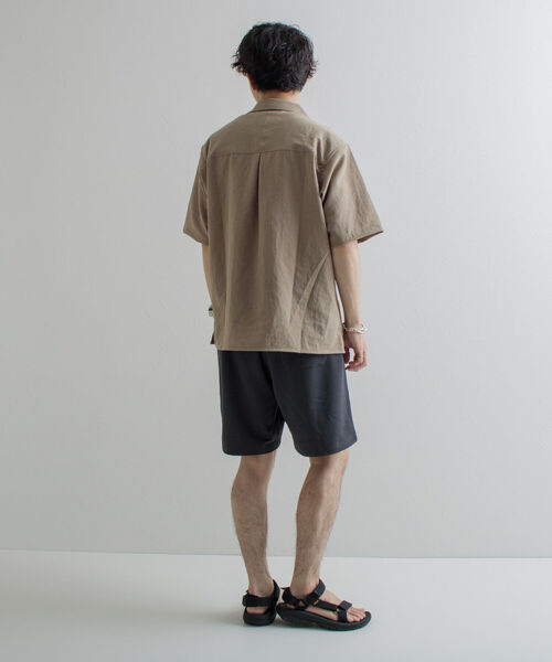 GLOSTER(グロスター)の「【GLOSTER/グロスター】新色追加! EVALET QUICK DRY オープンカラーシャツ(シャツ/ブラウス・メンズ・ホワイト/チャコールグレー/ネイビー/ベージュ・S/M/L)」の15枚目の写真