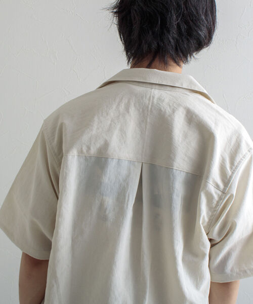 GLOSTER(グロスター)の「【GLOSTER/グロスター】新色追加! EVALET QUICK DRY オープンカラーシャツ(シャツ/ブラウス・メンズ・ホワイト/チャコールグレー/ネイビー/ベージュ・S/M/L)」の22枚目の写真