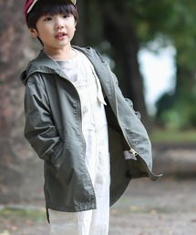 MAKE YOUR DAY（メイクユアデイ）の「ロング丈ナイロンフーディー■80～140cm（ナイロンジャケット）」