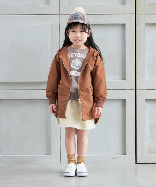 MAKE YOUR DAY（メイクユアデイ）の「ロング丈ナイロンフーディー■80～140cm（ナイロンジャケット・キッズ・ブラウン/ブラック/カーキ・110/100/140/120/130/80/90）」の9枚目の写真