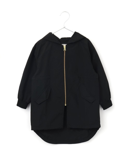 MAKE YOUR DAY（メイクユアデイ）の「ロング丈ナイロンフーディー■80～140cm（ナイロンジャケット・キッズ・ブラウン/ブラック/カーキ・110/100/140/120/130/80/90）」の10枚目の写真