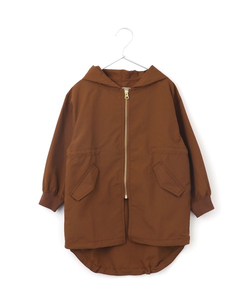 MAKE YOUR DAY（メイクユアデイ）の「ロング丈ナイロンフーディー■80～140cm（ナイロンジャケット・キッズ・ブラウン/ブラック/カーキ・110/100/140/120/130/80/90）」の12枚目の写真