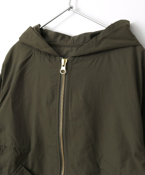 MAKE YOUR DAY（メイクユアデイ）の「ロング丈ナイロンフーディー■80～140cm（ナイロンジャケット・キッズ・ブラウン/ブラック/カーキ・110/100/140/120/130/80/90）」の15枚目の写真
