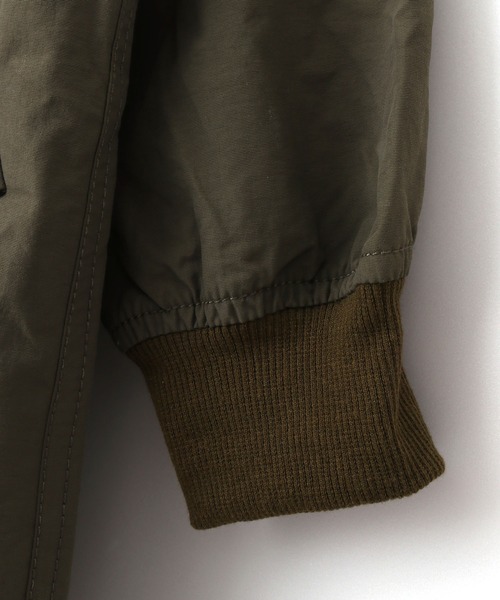 MAKE YOUR DAY（メイクユアデイ）の「ロング丈ナイロンフーディー■80～140cm（ナイロンジャケット・キッズ・ブラウン/ブラック/カーキ・110/100/140/120/130/80/90）」の16枚目の写真