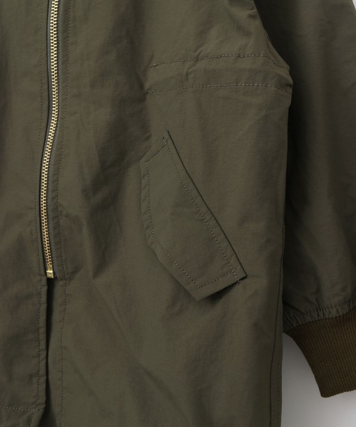 MAKE YOUR DAY（メイクユアデイ）の「ロング丈ナイロンフーディー■80～140cm（ナイロンジャケット・キッズ・ブラウン/ブラック/カーキ・110/100/140/120/130/80/90）」の17枚目の写真