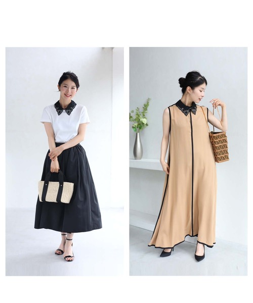 cawaii（カワイイ）の「（黒）ビジューで描くエレガント模様煌めく付け襟（付け襟・レディース・ブラック・FREE）」の11枚目の写真