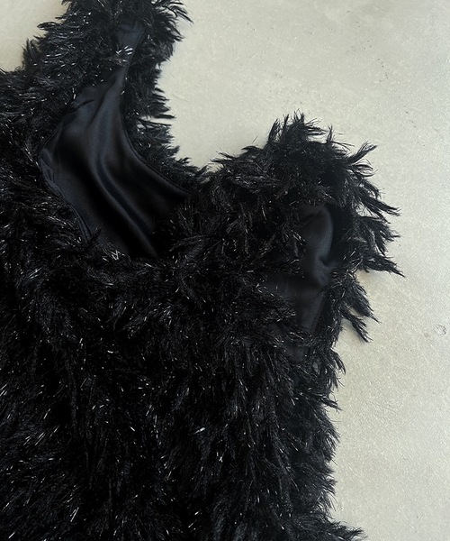 VACANCY（ヴァカンシー）の「カットフリンジトップス（その他トップス・レディース・ブラック/アイボリー・FREE）」の9枚目の写真