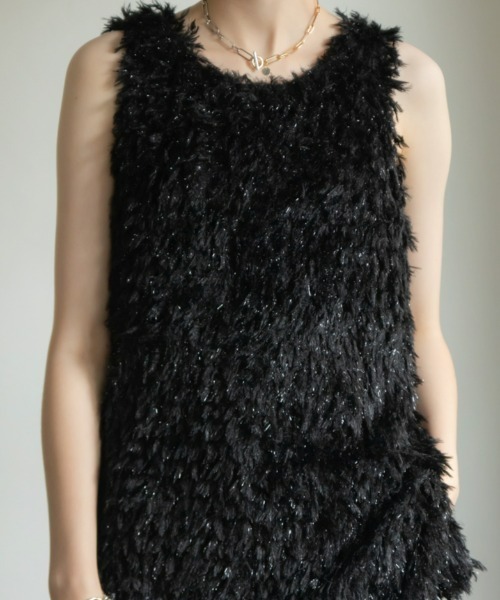 VACANCY（ヴァカンシー）の「カットフリンジトップス（その他トップス・レディース・ブラック/アイボリー・FREE）」の14枚目の写真