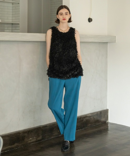 VACANCY（ヴァカンシー）の「カットフリンジトップス（その他トップス・レディース・ブラック/アイボリー・FREE）」の15枚目の写真