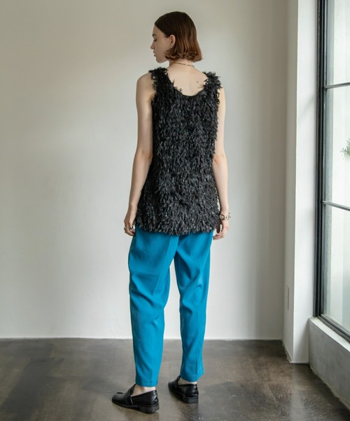 VACANCY（ヴァカンシー）の「カットフリンジトップス（その他トップス・レディース・ブラック/アイボリー・FREE）」の5枚目の写真