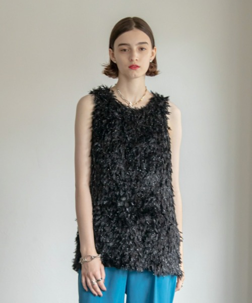 VACANCY（ヴァカンシー）の「カットフリンジトップス（その他トップス・レディース・ブラック/アイボリー・FREE）」の21枚目の写真