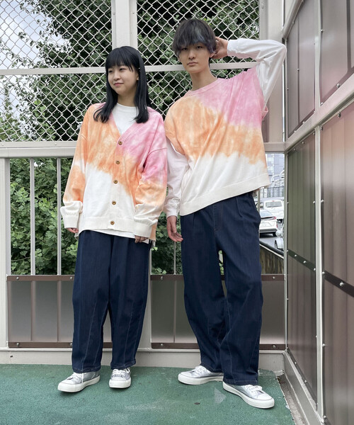 Purple&Yellow(パープルアンドイエロー)の「タイダイ ワイドベスト(ベスト・メンズ・ライトグリーン/ライトピンク・M/L/S)」の12枚目の写真
