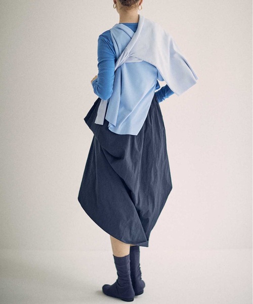 SEA（シー）の「フライス カラーパレット L/S トップ（Tシャツ/カットソー・レディース・コバルトブルー/サックスブルー/インディゴブルー・ONE SIZE）」の5枚目の写真