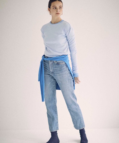 SEA（シー）の「フライス カラーパレット L/S トップ（Tシャツ/カットソー・レディース・コバルトブルー/サックスブルー/インディゴブルー・ONE SIZE）」の18枚目の写真