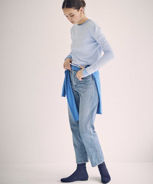 SEA（シー）の「フライス カラーパレット L/S トップ（Tシャツ/カットソー・レディース・コバルトブルー/サックスブルー/インディゴブルー・ONE SIZE）」の19枚目の写真