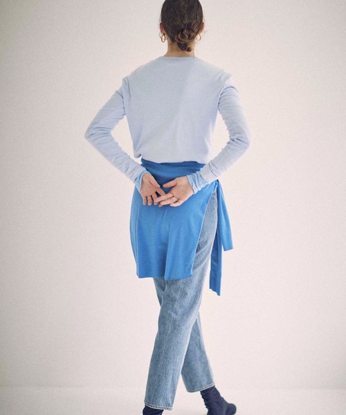 SEA（シー）の「フライス カラーパレット L/S トップ（Tシャツ/カットソー・レディース・コバルトブルー/サックスブルー/インディゴブルー・ONE SIZE）」の20枚目の写真