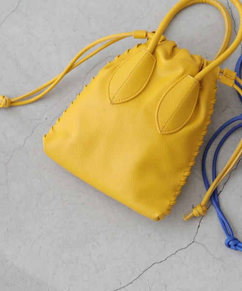 frames RAY CASSIN（フレームスレイカズン）の「販売停止中※※WEB限定 合皮2WAYミニBAG（ハンドバッグ・レディース・ブラック/イエロー/ブルー/アイボリー/グレイッシュベージュ/テラコッタ・FREE）」の6枚目の写真