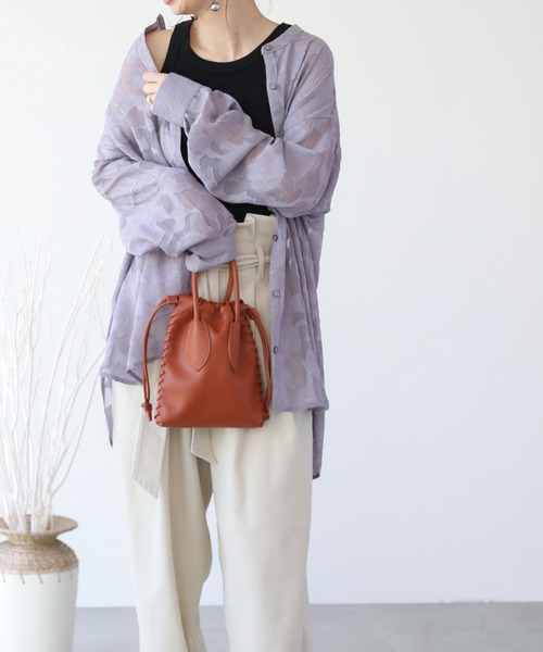 frames RAY CASSIN（フレームスレイカズン）の「販売停止中※※WEB限定 合皮2WAYミニBAG（ハンドバッグ・レディース・ブラック/イエロー/ブルー/アイボリー/グレイッシュベージュ/テラコッタ・FREE）」の11枚目の写真